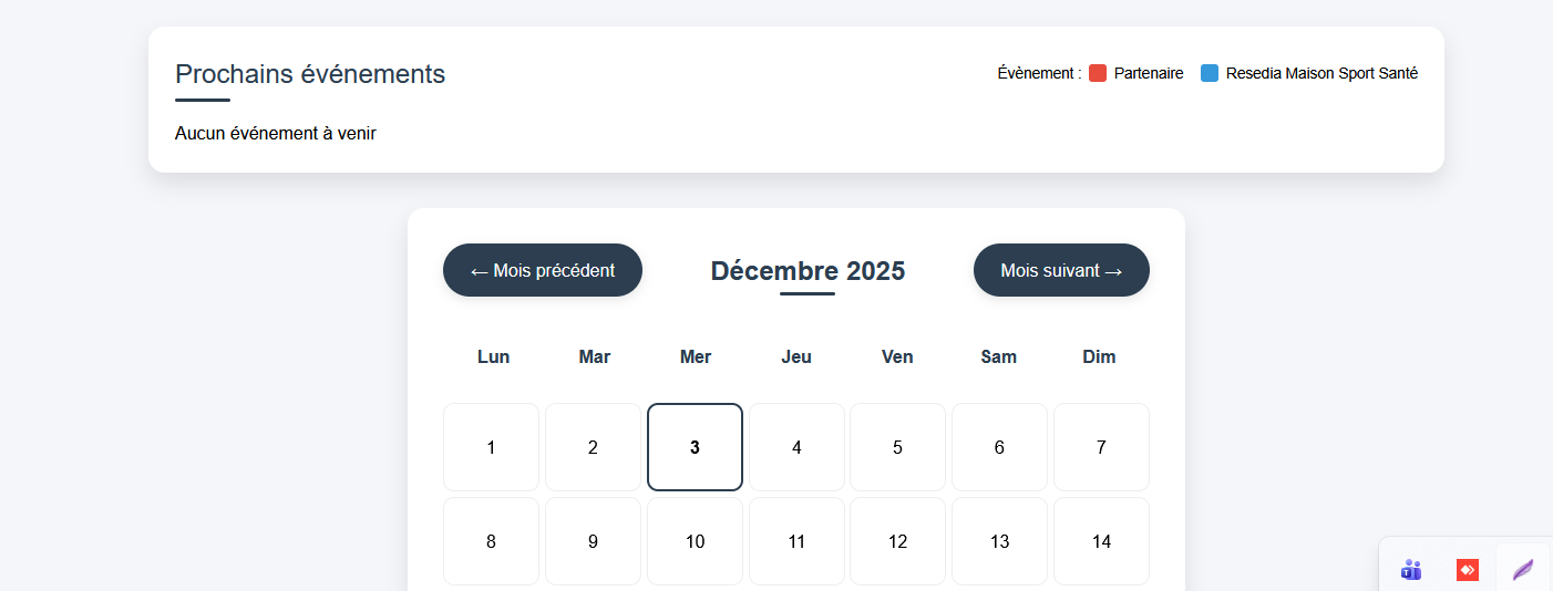 Événement Résédia